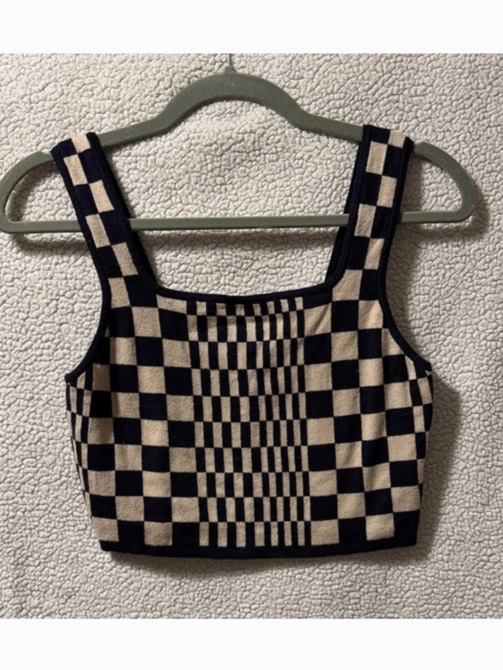 Crop checkered top small - Picture 1 of 2